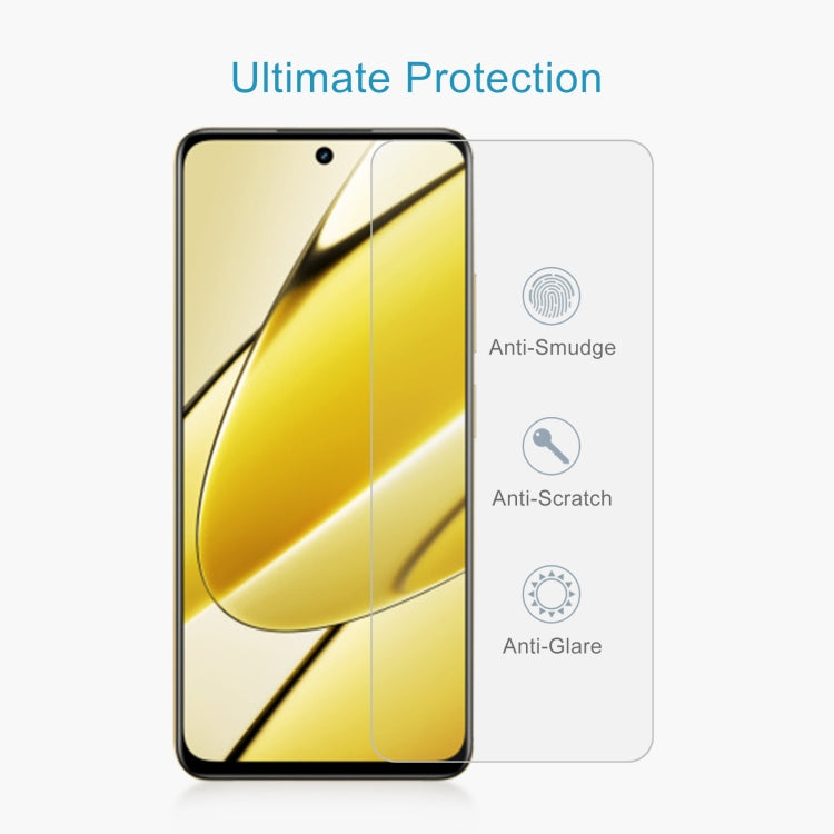 For Realme 11 5G / 11x 50pcs 0.26mm 9H 2.5D Tempered Glass Film