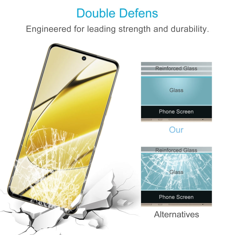 For Realme 11 5G / 11x 50pcs 0.26mm 9H 2.5D Tempered Glass Film