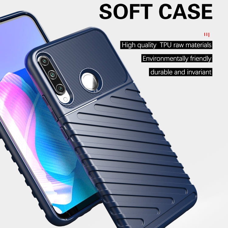For Huawei Y7P Thunderbolt Shockproof TPU Protective Soft Case(Blue)