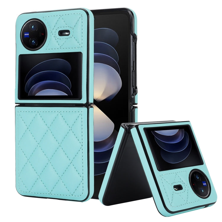 For vivo X Flip Rhombic Microfiber Folding Phone Case