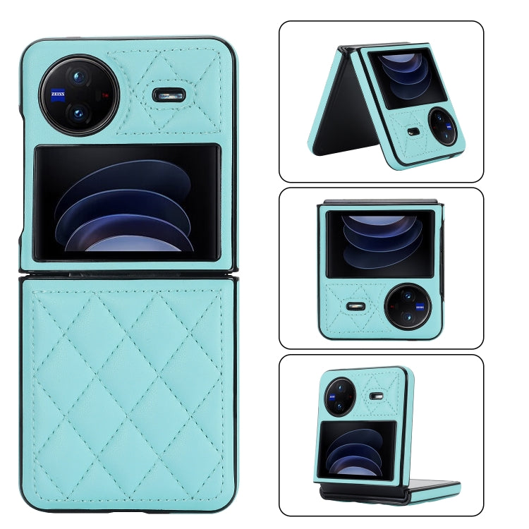 For vivo X Flip Rhombic Microfiber Folding Phone Case