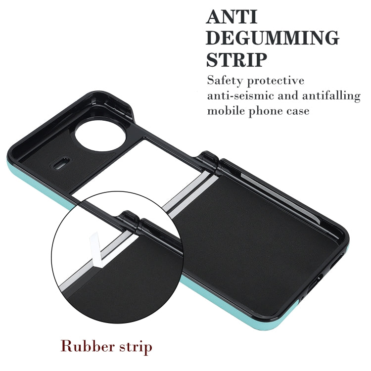 For vivo X Flip Rhombic Microfiber Folding Phone Case