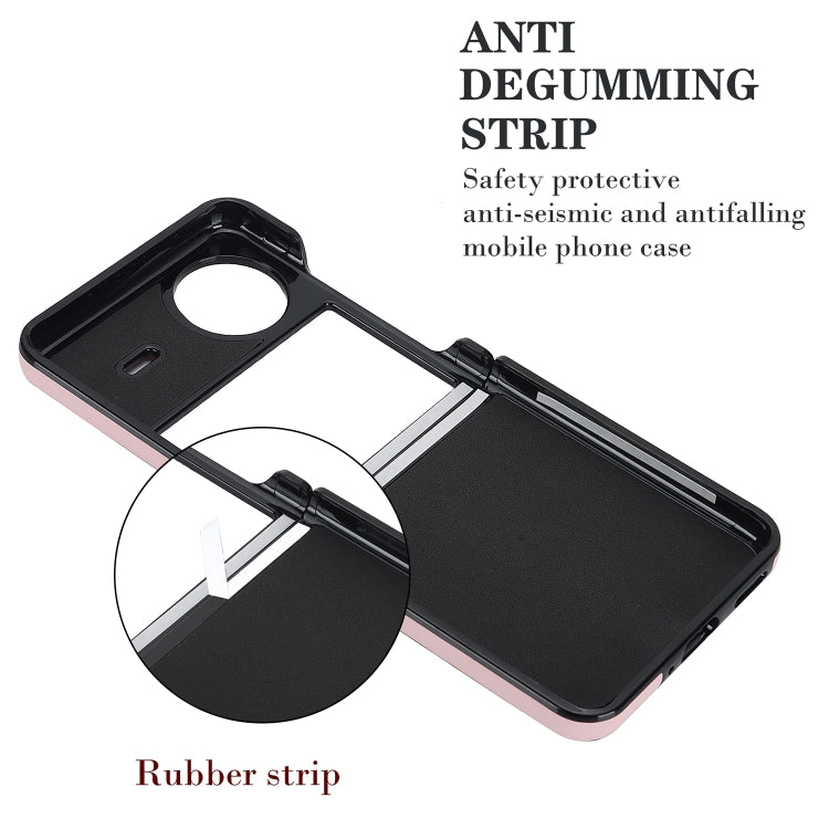 For vivo X Flip Rhombic Microfiber Folding Phone Case