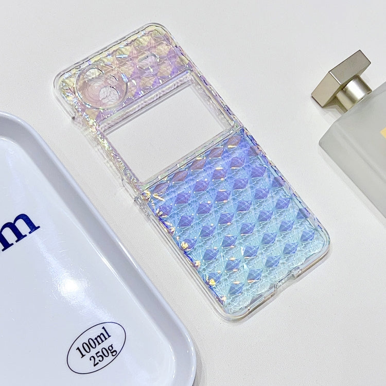 For vivo X Flip Colorful Diamond Texture PC Phone Case