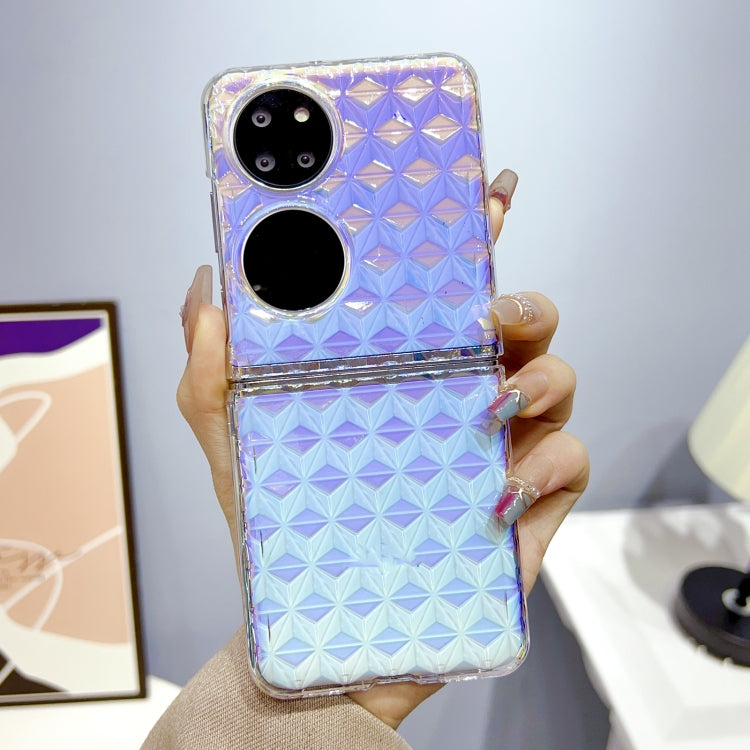 For Huawei P50 Colorful Diamond Texture PC Phone Case