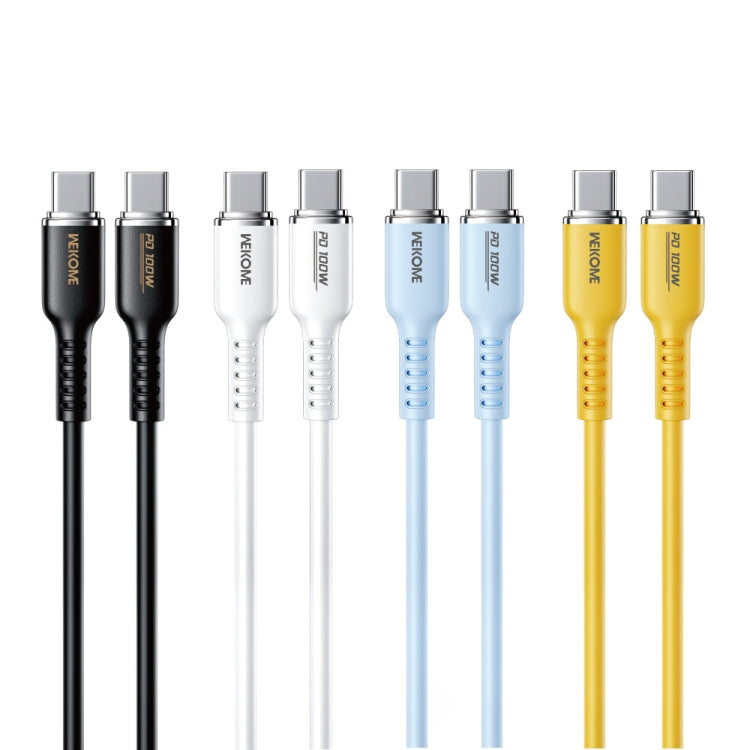 WK WDC-11 100W USB-C/Type-C to USB-C/Type-C Silicone Data Cable, Length: 1.2m