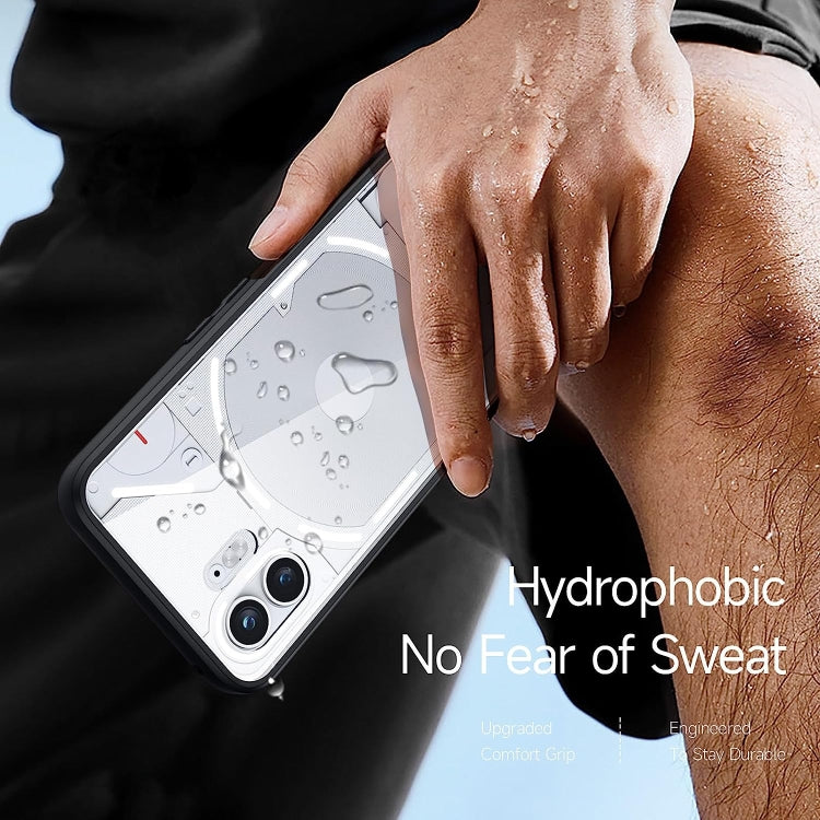 For Nothing Phone 2 Frosted TPU Shockproof Protective Phone Case(Black)