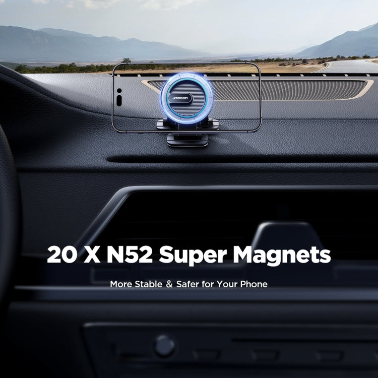 JOYROOM JR-ZS366 Triple Adhesion Claw Car Center Console Magnetic Phone Mount(Black)