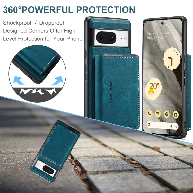 For Google Pixel 8 JEEHOOD Magnetic Zipper Wallet Phone Leather Case