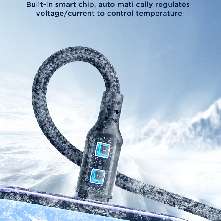 JOYROOM A18 3.5A USB to 8 Pin+USB-C/Type-C+Micro USB 3 in 1 Data Cable, Length: