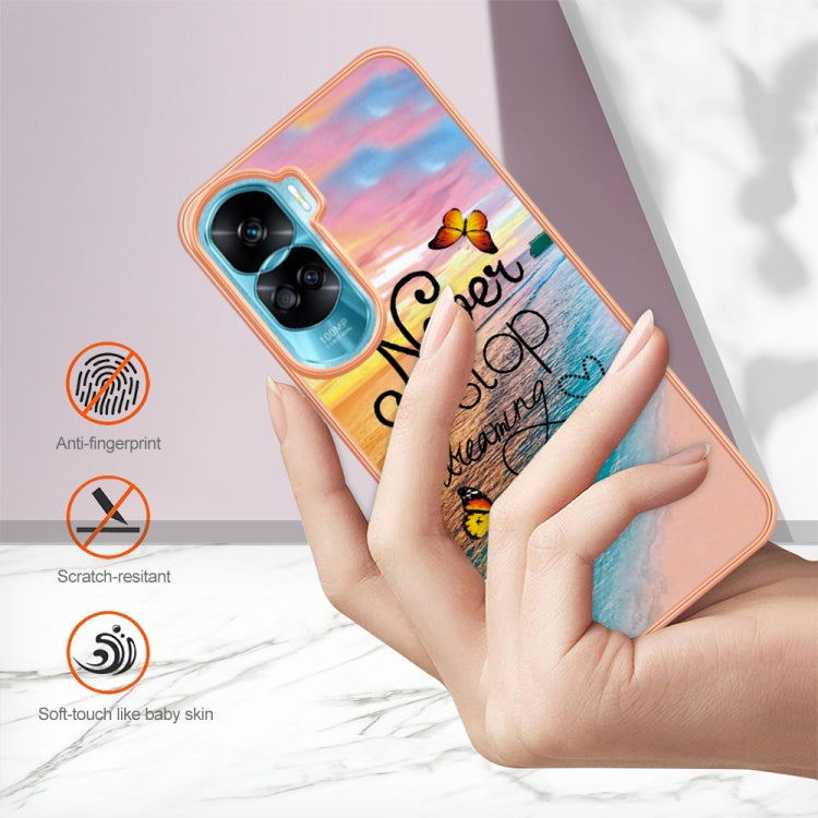 For Honor 90 Lite 5G Electroplating IMD TPU Phone Case