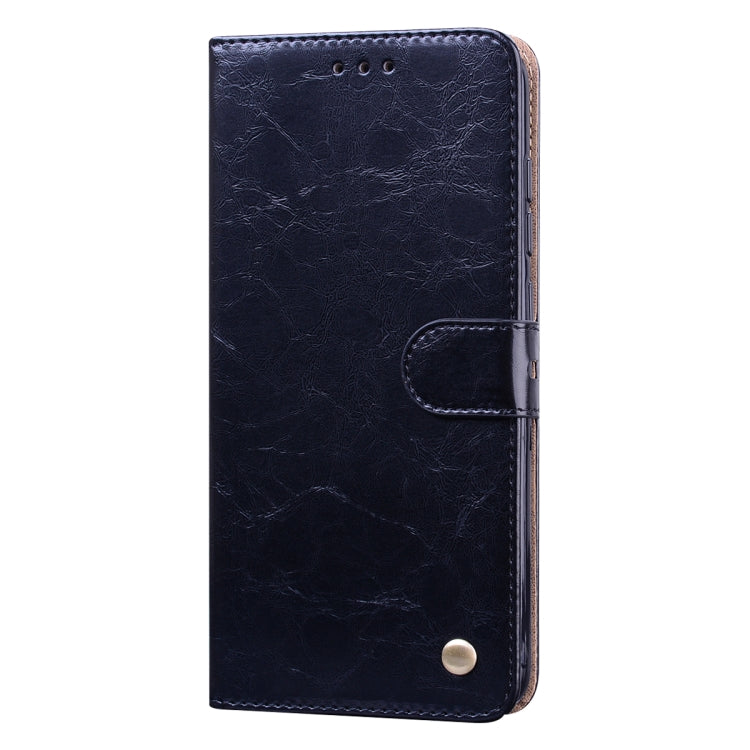 For Xiaomi Redmi Note 9 Business Style Oil Wax Texture Horizontal Flip Leather Case with Holder & Card Slots & Wallet