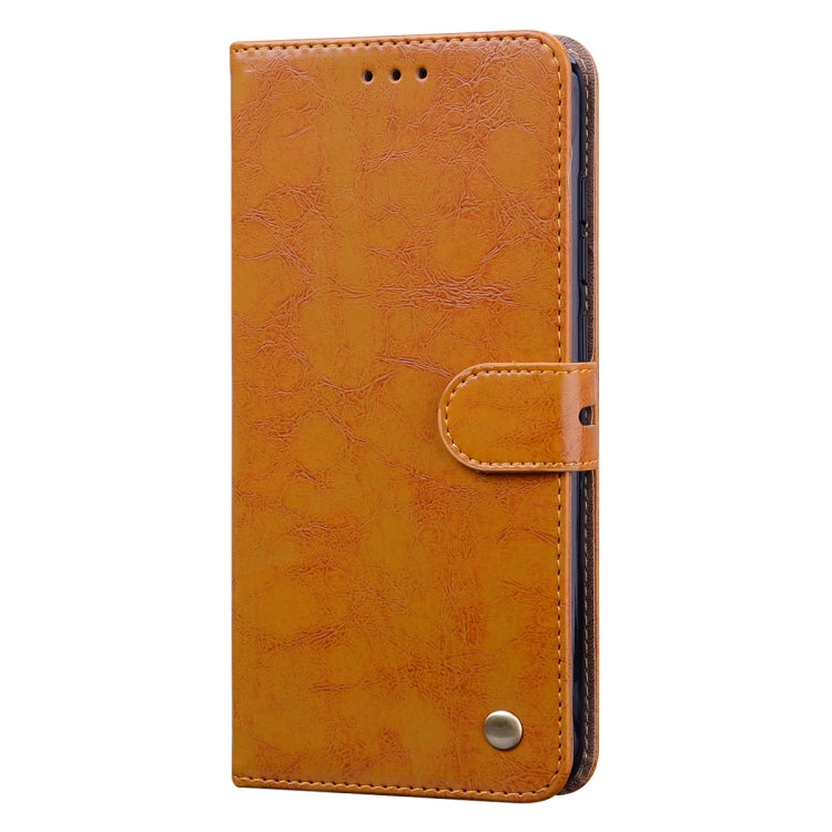 For Xiaomi Redmi Note 9 Business Style Oil Wax Texture Horizontal Flip Leather Case with Holder & Card Slots & Wallet