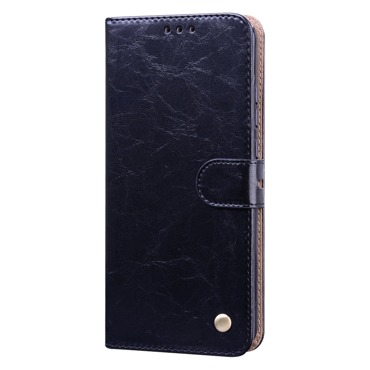 For Huawei P40 lite E Business Style Oil Wax Texture Horizontal Flip Leather Case with Holder & Card Slots & Wallet