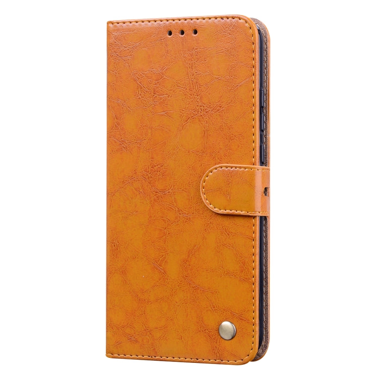 For Huawei P40 lite E Business Style Oil Wax Texture Horizontal Flip Leather Case with Holder & Card Slots & Wallet