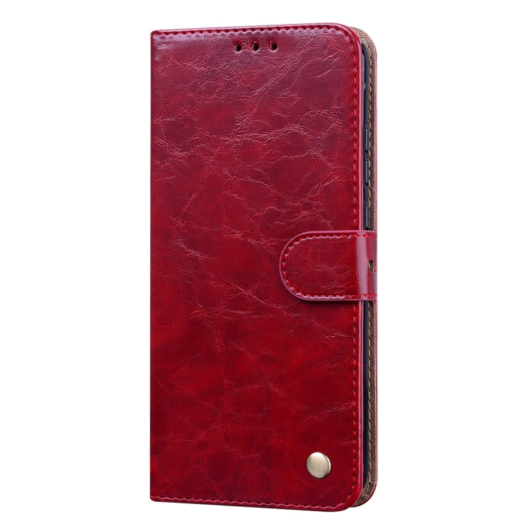For Huawei P40 lite E Business Style Oil Wax Texture Horizontal Flip Leather Case with Holder & Card Slots & Wallet
