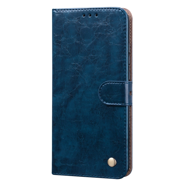 For Huawei P40 lite E Business Style Oil Wax Texture Horizontal Flip Leather Case with Holder & Card Slots & Wallet