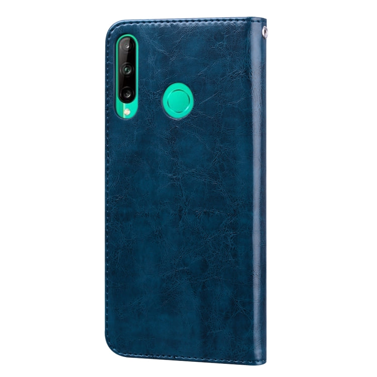 For Huawei P40 lite E Business Style Oil Wax Texture Horizontal Flip Leather Case with Holder & Card Slots & Wallet