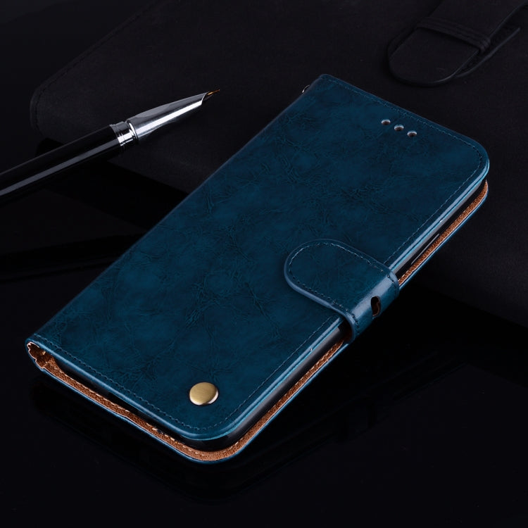 For Huawei P40 lite E Business Style Oil Wax Texture Horizontal Flip Leather Case with Holder & Card Slots & Wallet