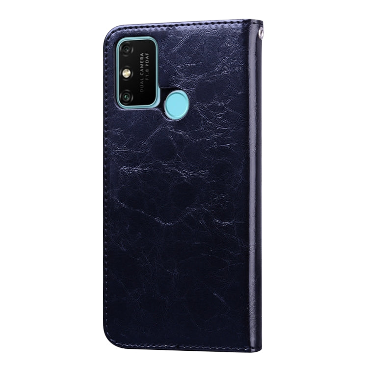 For Huawei Honor 9A Business Style Oil Wax Texture Horizontal Flip Leather Case with Holder & Card Slots & Wallet