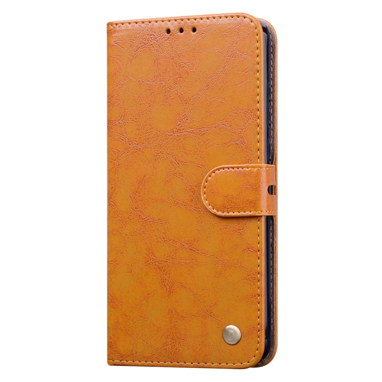 For Huawei Honor 9A Business Style Oil Wax Texture Horizontal Flip Leather Case with Holder & Card Slots & Wallet