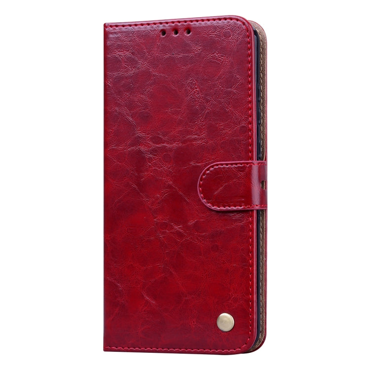 For Huawei Honor 9A Business Style Oil Wax Texture Horizontal Flip Leather Case with Holder & Card Slots & Wallet
