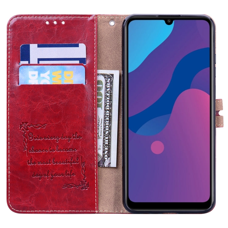 For Huawei Honor 9A Business Style Oil Wax Texture Horizontal Flip Leather Case with Holder & Card Slots & Wallet