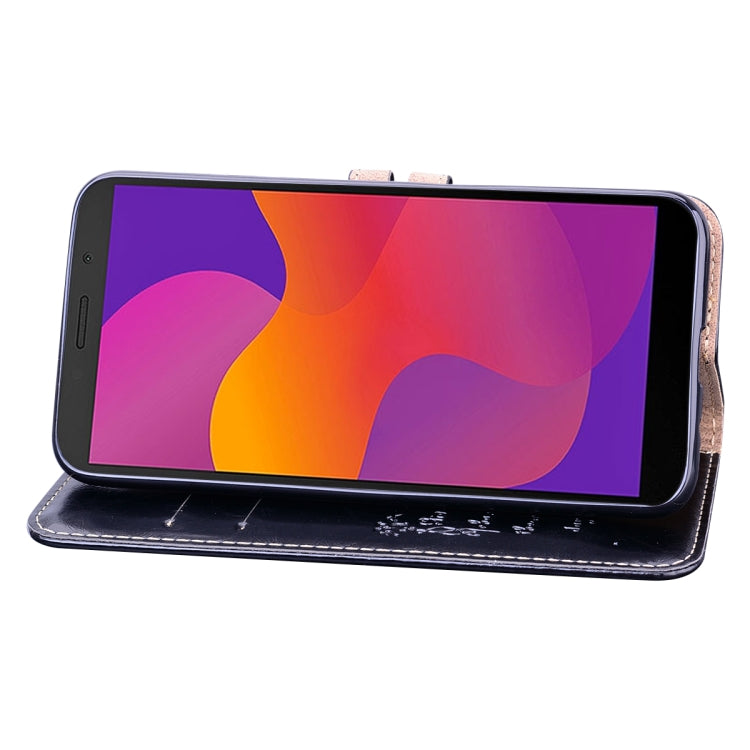 For Huawei Honor 9S Business Style Oil Wax Texture Horizontal Flip Leather Case with Holder & Card Slots & Wallet