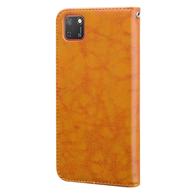 For Huawei Honor 9S Business Style Oil Wax Texture Horizontal Flip Leather Case with Holder & Card Slots & Wallet