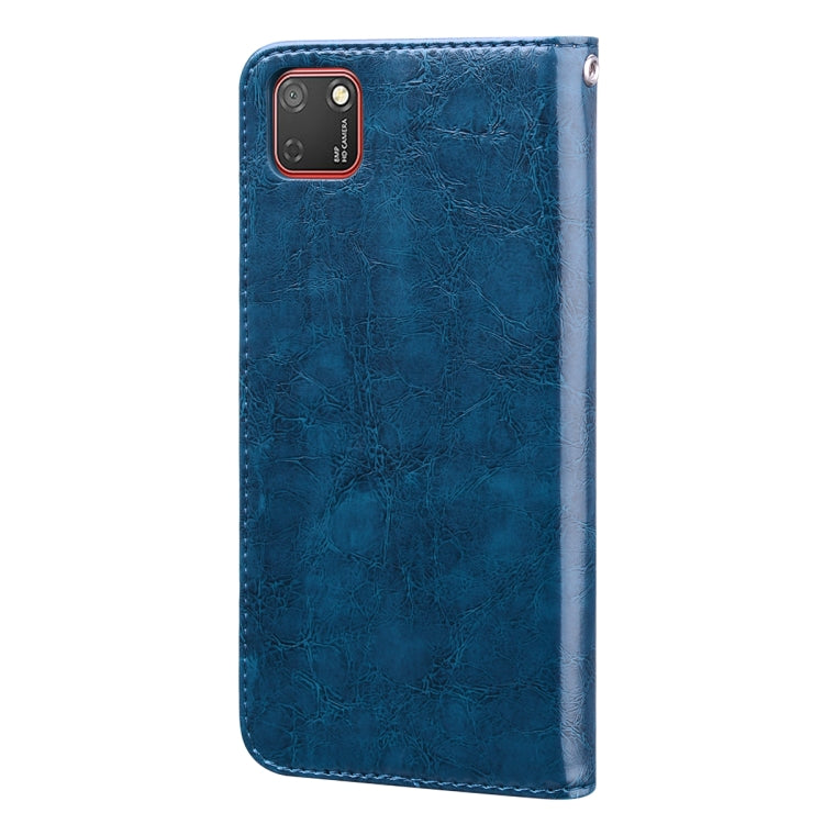 For Huawei Honor 9S Business Style Oil Wax Texture Horizontal Flip Leather Case with Holder & Card Slots & Wallet