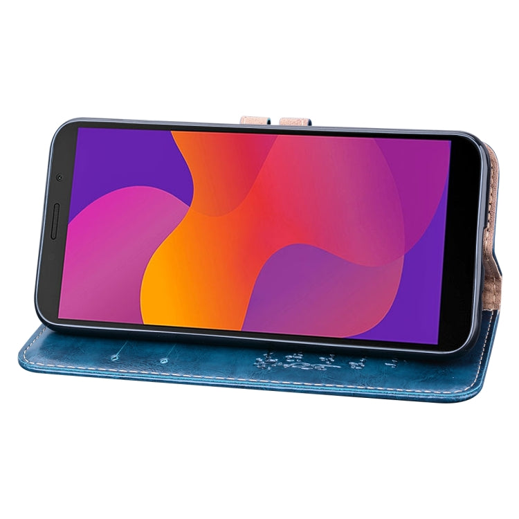 For Huawei Honor 9S Business Style Oil Wax Texture Horizontal Flip Leather Case with Holder & Card Slots & Wallet