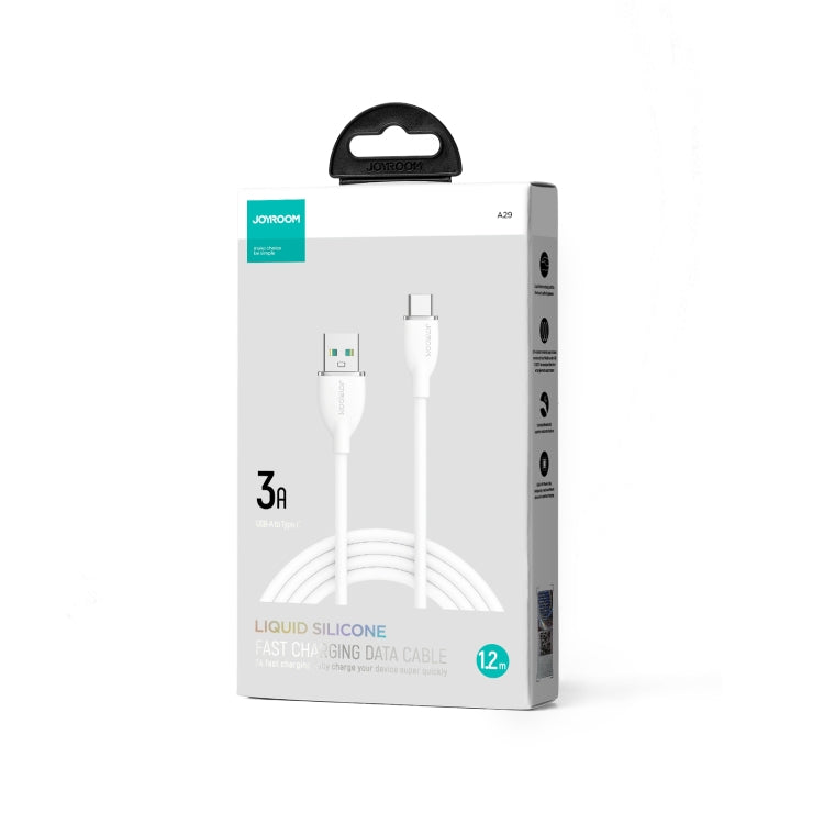 JOYROOM SA29-AC3 3A USB to USB-C/Type-C Liquid Silicone Fast Charging Data Cable, Length: 1.2m