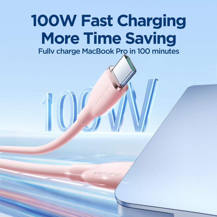 JOYROOM SA29-CC5 100W USB-C/Type-C to USB-C/Type-C Liquid Silicone Fast Charging Data Cable, Length: 1.2m