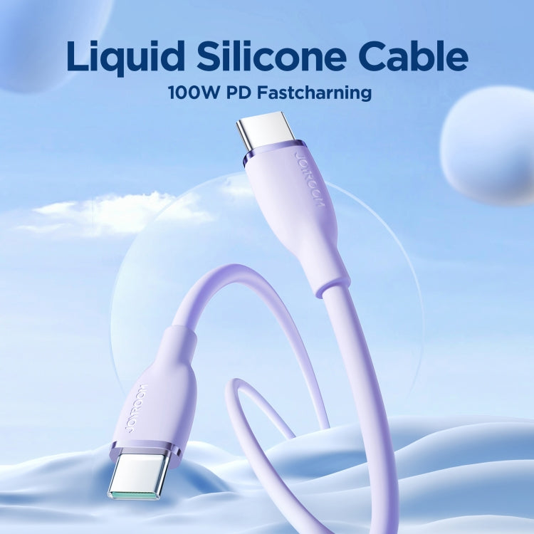 JOYROOM SA29-CC5 100W USB-C/Type-C to USB-C/Type-C Liquid Silicone Fast Charging Data Cable, Length: 1.2m