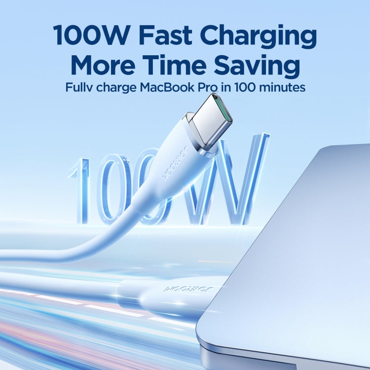 JOYROOM SA29-CC5 100W USB-C/Type-C to USB-C/Type-C Liquid Silicone Fast Charging Data Cable, Length: 1.2m