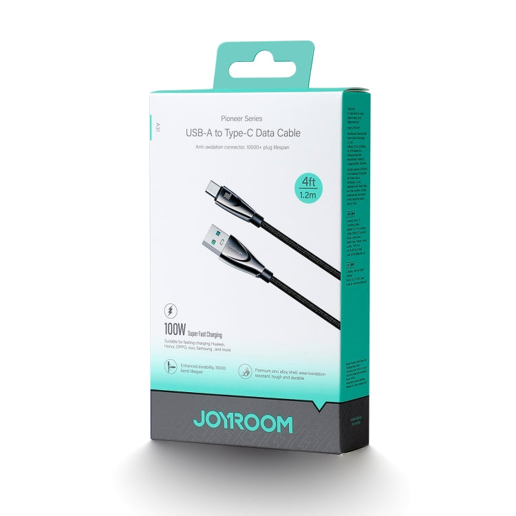 JOYROOM SA31-AC6 100W USB to USB-C/Type-C Fast Charge Data Cable, Length: 1.2m(Black)