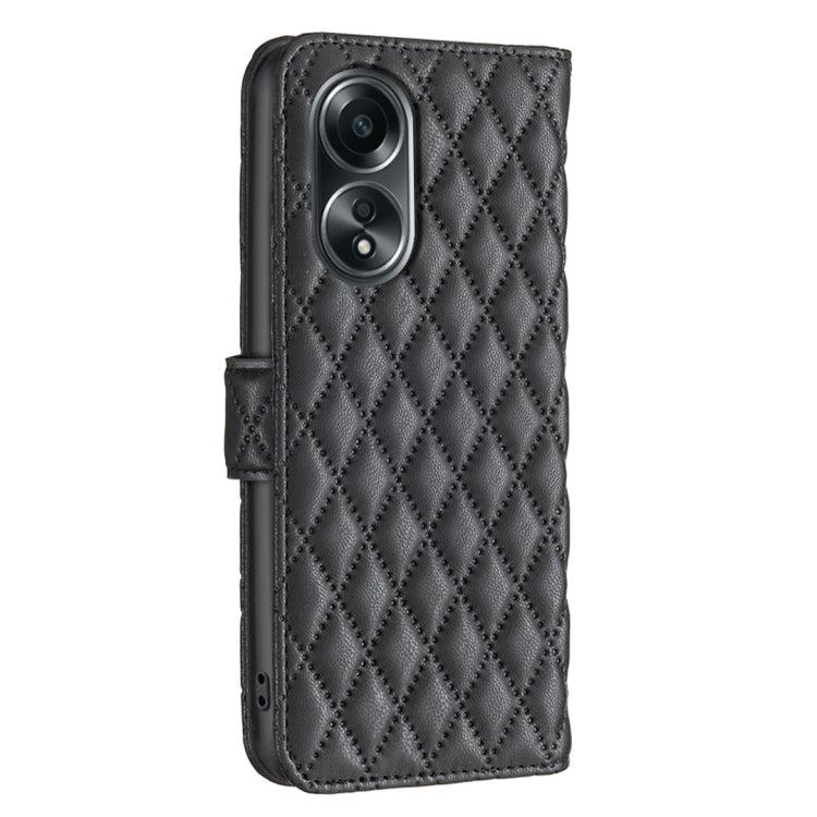 For OPPO A58 4G / A98 5G Diamond Lattice Wallet Leather Flip Phone Case