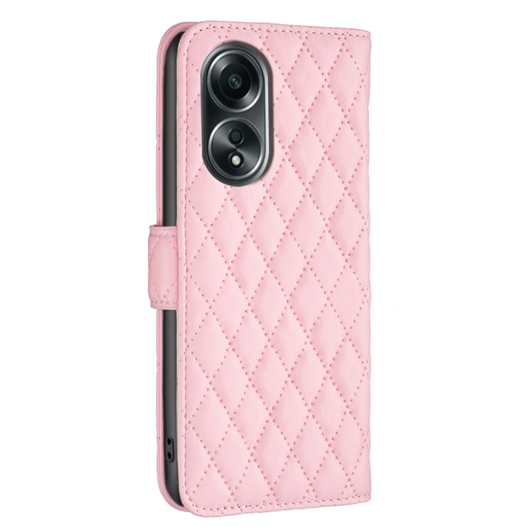 For OPPO A58 4G / A98 5G Diamond Lattice Wallet Leather Flip Phone Case