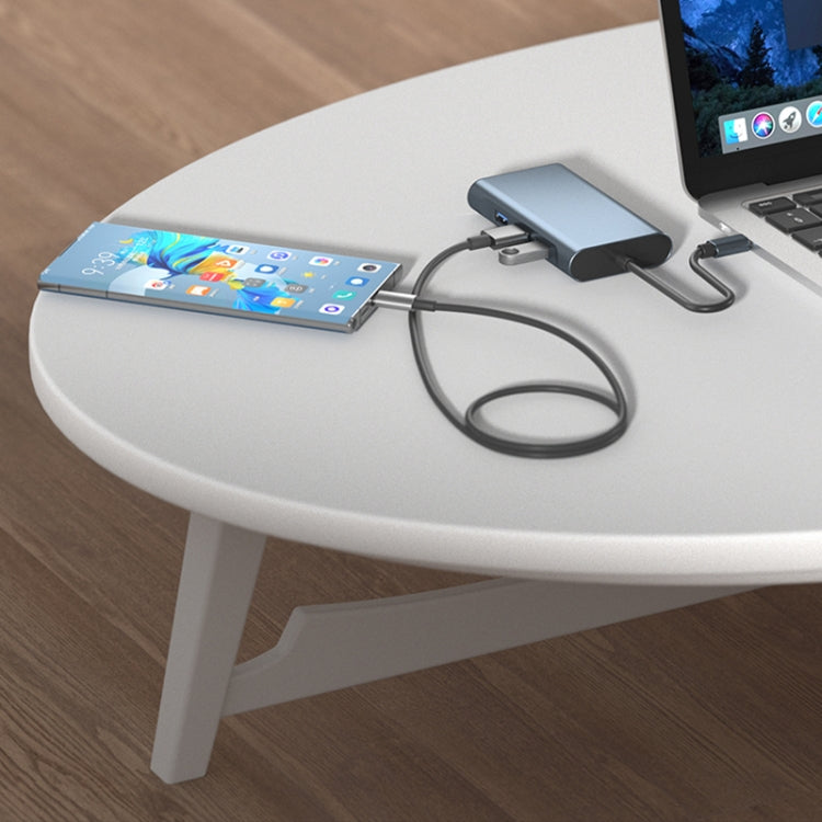 2311 8 in 1 USB-C / Type-C to USB Multifunctional Docking Station HUB Adapter