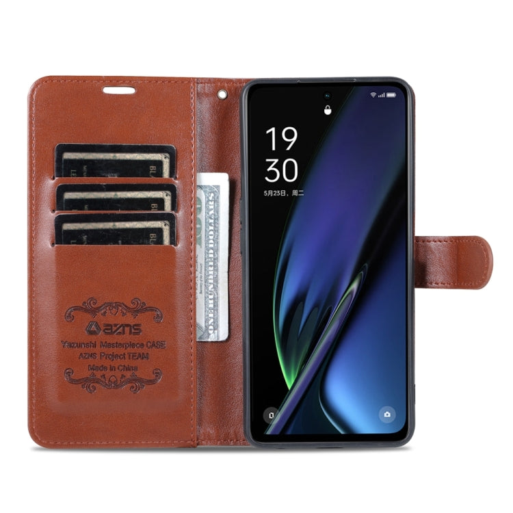 For OPPO K11x AZNS Sheepskin Texture Flip Leather Phone Case