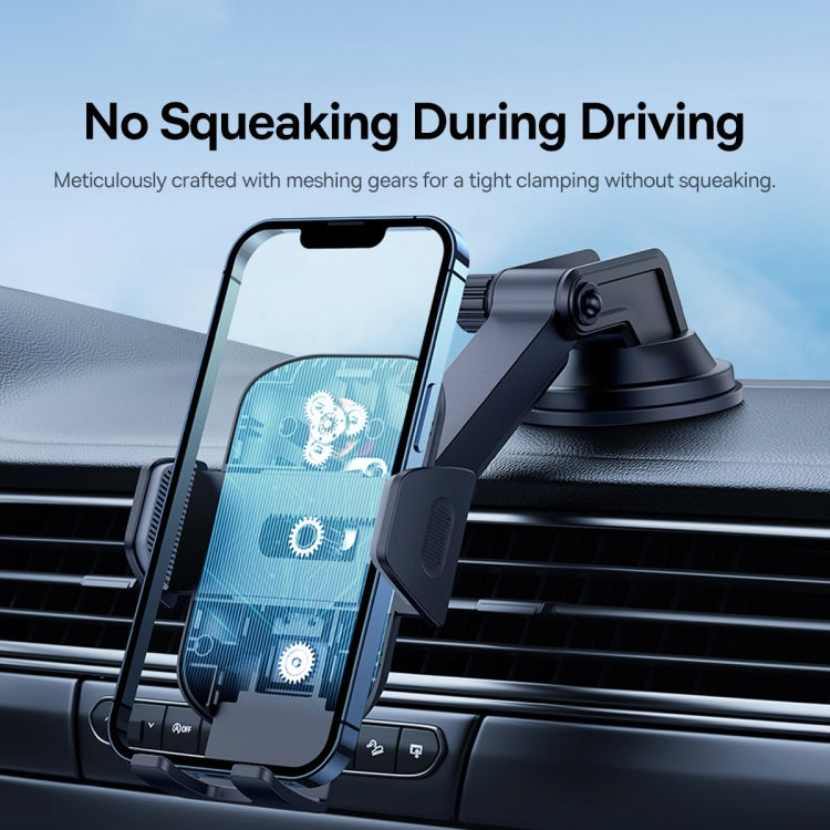 Baseus UltraControl Go Clamp Type Car Holder Suction Cup Version(Black)