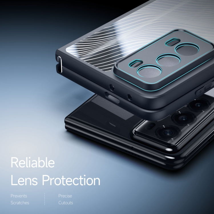 For Honor Magic V2 DUX DUCIS Aimo Series TPU + PC Frosted Feel Phone Case(Black)