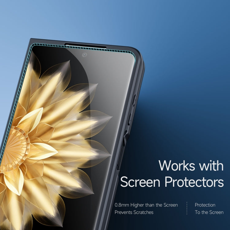 For Honor Magic V2 DUX DUCIS Aimo Series TPU + PC Frosted Feel Phone Case(Black)