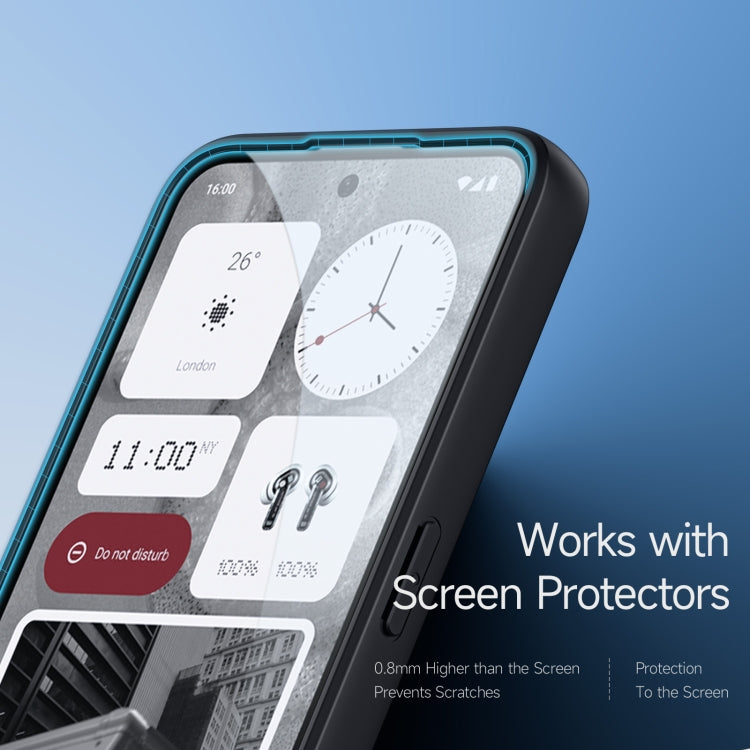 For Nothing Phone 2 DUX DUCIS Aimo Series TPU + PC Frosted Feel Phone Case(Black)