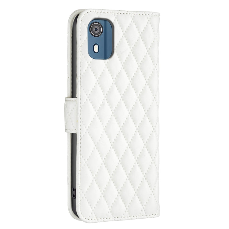 For Nokia C02 Diamond Lattice Wallet Flip Leather Phone Case