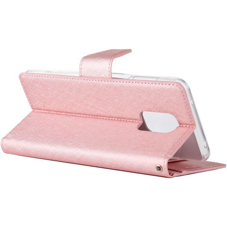 For Xiaomi Redmi Note 9S ALIVO Canvas Diary Silk Texture Horizontal Flip Leather Case with Holder & Card Slots & Wallet & Photo Frame