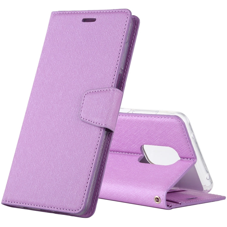 For Xiaomi Redmi Note 9S ALIVO Canvas Diary Silk Texture Horizontal Flip Leather Case with Holder & Card Slots & Wallet & Photo Frame