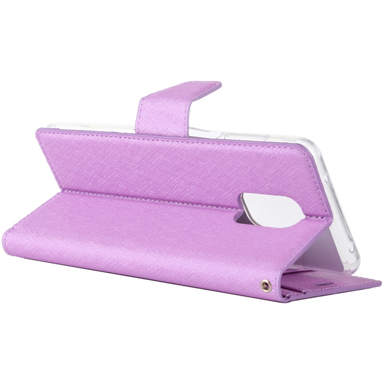 For Xiaomi Redmi Note 9S ALIVO Canvas Diary Silk Texture Horizontal Flip Leather Case with Holder & Card Slots & Wallet & Photo Frame