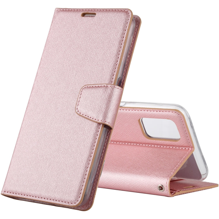 For OPPO A52 ALIVO Canvas Diary Silk Texture Horizontal Flip Leather Case with Holder & Card Slots & Wallet & Photo Frame