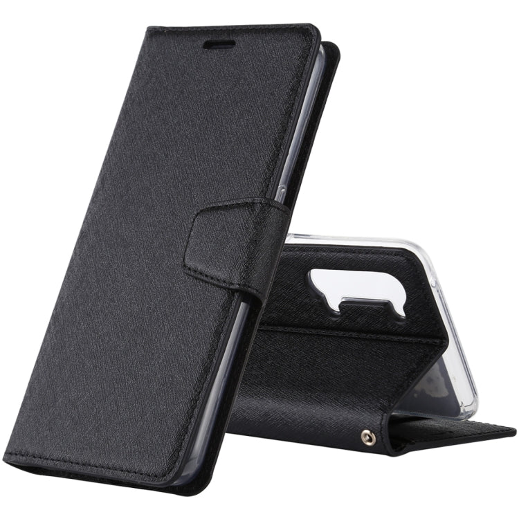 For OPPO Reno 3 ALIVO Canvas Diary Silk Texture Horizontal Flip Leather Case with Holder & Card Slots & Wallet & Photo Frame